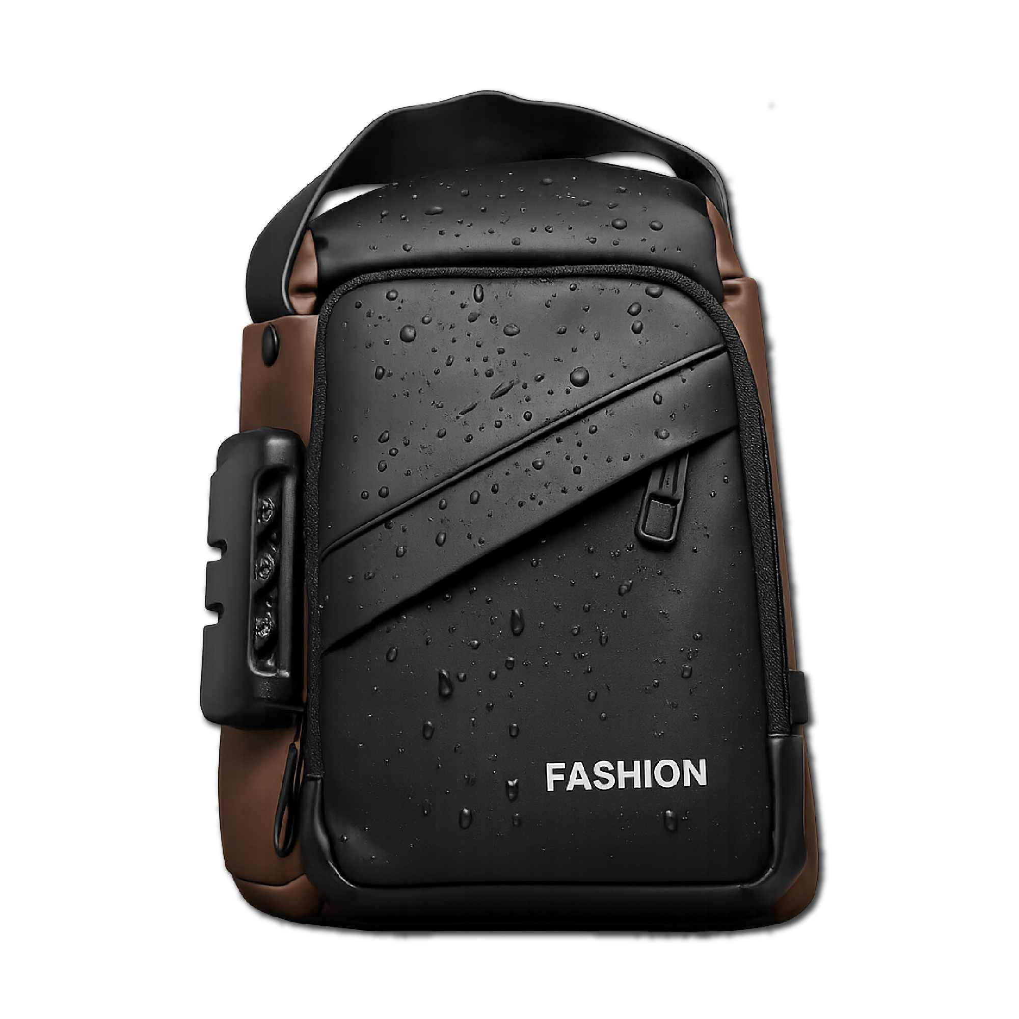 Vista 6 de Bolso Mini USB Cargador Hombre Antirrobo - COLOR: NEGRO